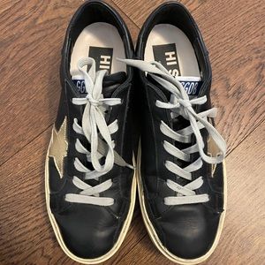 Golden Goose Hi Star leather sneakers